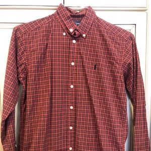 Boys Ralph Lauren Plaid Oxford